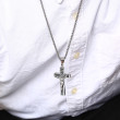 Oceľový náhrdelník kríž JCFPN1171