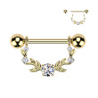 Piercing bradaviek so zirkónmi SEKSQ0151GD