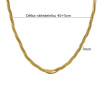 Zlatý oceľový náhrdelník SEBR1539GD