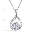 Strieborný náhrdelník Swarovski  32075.3 violet