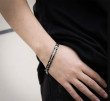 Náramok z chirurgickej ocele a keramiky CBS30