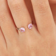 Strieborný prsteň so zirkónmi Brosway Fancy Vibrant Pink FVP11