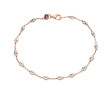 Pozlátený strieborný náramok 306966