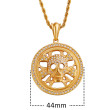Zlatý náhrdelník chirurgická oceľ WJHC252