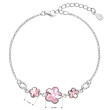 Náramok kytička s krištálmi ružová Swarovski 33112.3 light rose