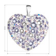 Swarovski prívesok srdce 34243.3 violet