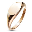 Zlatý pečatný prsteň pre ženy chirurgická oceľ SERM7688RD