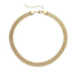 Náhrdelník choker z pozlátenej chirurgickej ocele NSS1041