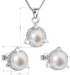 Súprava perlových strieborných šperkov 29033.1