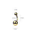 Piercing do brucha z titánu SET23N01GD
