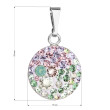 Swarovski prívesok okrúhly 34225.3 sakura