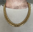 Zlatý náhrdelník z chirurgickej ocele WJHN83-GD