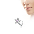 Piercing do nosa kvietka SENOL-625Pink