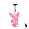 Piercing do brucha Playboy 006RD-Pink