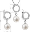 Luxusná sada strieborných šperkov s perlou 29013.1