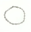 Elegantný strieborný náramok 3120180013