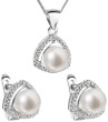Súprava perlových strieborných šperkov 29011.1
