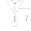 Elegantný náhrdelník krížik WJHC1239