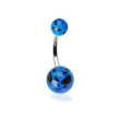Piercing pupku 012-BLUE