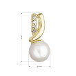 Zlatý prívesok s perlou a zirkónmi 94P000 6