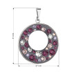 Prívesok Swarovski fialový okrúhly 54026.3 plum