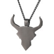 Oceľový prívesok hlava býka + retiazka PSS1310