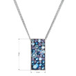 Strieborný náhrdelník Swarovski 32074.3 blue style