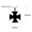 Ocelový náhrdelník maltézský kříž WJHC848