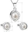Súprava strieborných perlových sperkov 29022.1