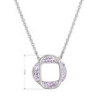 Strieborný náhrdelník Swarovski 32016.3 violet