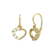 Náušničky pre bábätká zo zlata 239-0311Z-srdiečka