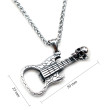 Oceľový náhrdelník gitara otvárač WJHC825