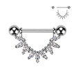 Štýlový piercing do bradaviek SEKSQ0172ST