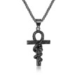 Náhrdelník nílsky kríž JGFGX1420-Čierny had