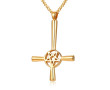 Satanský kríž na krk zlatý JCFPN-1127GD