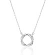 Moderný strieborný náhrdelník pre ženy 3139940001