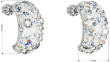 Elegantné strieborné náušnice Swarovski elements 31164.3 Light sapphire