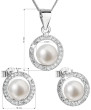 Streiborné šperky s perlami súprava 29023.1