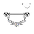Štýlový piercing do bradaviek SEKSQ0151ST