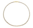 Strieborný pozlátený náhrdelník trojradový 3120470009