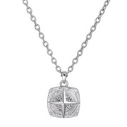 Náhrdelník z chirurgickej ocele smerová ružica Genco GPSS1609ST