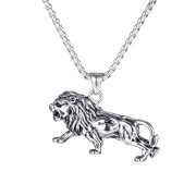 Oceľový náhrdelník lev 1700ST