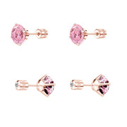 Náušnice kôstky chirurgická oceľ zlaté WJHE1240RDG