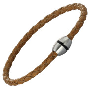 Pánsky náramok z kože BSS362LBRW