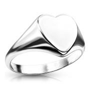 Pečatný prsteň srdce SERM7689ST
