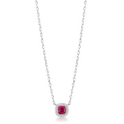 Strieborný náhrdelník s jemným dizajnom Brosway Fancy Passion Ruby FPR132