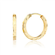 Kruhové strieborné náušnice pozlátené 3134130001