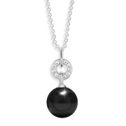Keramický náhrdelník perla Cerafi TRAMONTO NERO 324