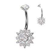 Titánový piercing do brucha SETIN69-ST