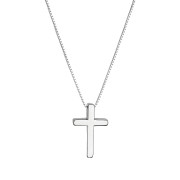 strieborný  náhrdelník s krížom 62005